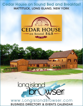 Cedar House on Sound Bed and Breakfast - Scarola Vineyard's Wine Country - Mattituck Long Island New York