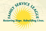Family Service League · Restoring Hope · Rebuilding Lives