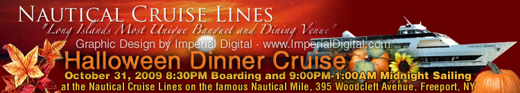 Nautical Cruise Lines Halloween Dinner Cruise - Freeports, Long Island, New York